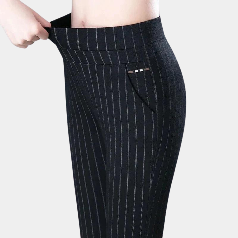 Comfortable women’s stretch Pants – high waist, flexible material, for casual and office wear