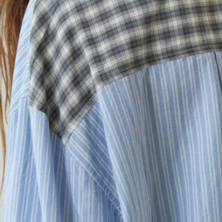 Breathable women’s pajama set – fitted striped design, 100% polyester, for relaxed nights
