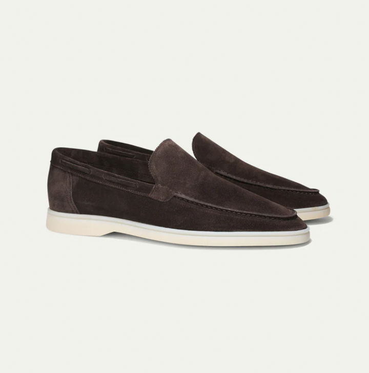 Classic Suede Moccasins for Men and Women, Comfortable Slip-On Moccasin Shoes in Standard Sizes