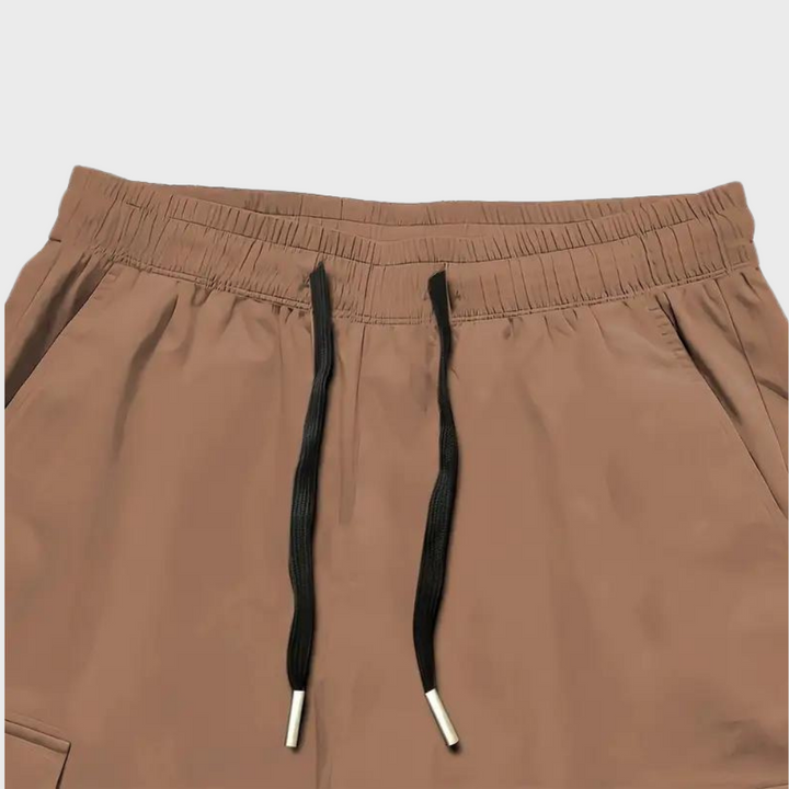 Relaxed Fit Black Cargo Pants for Men, Breathable and Flexible Casual Pants with Functional Pockets