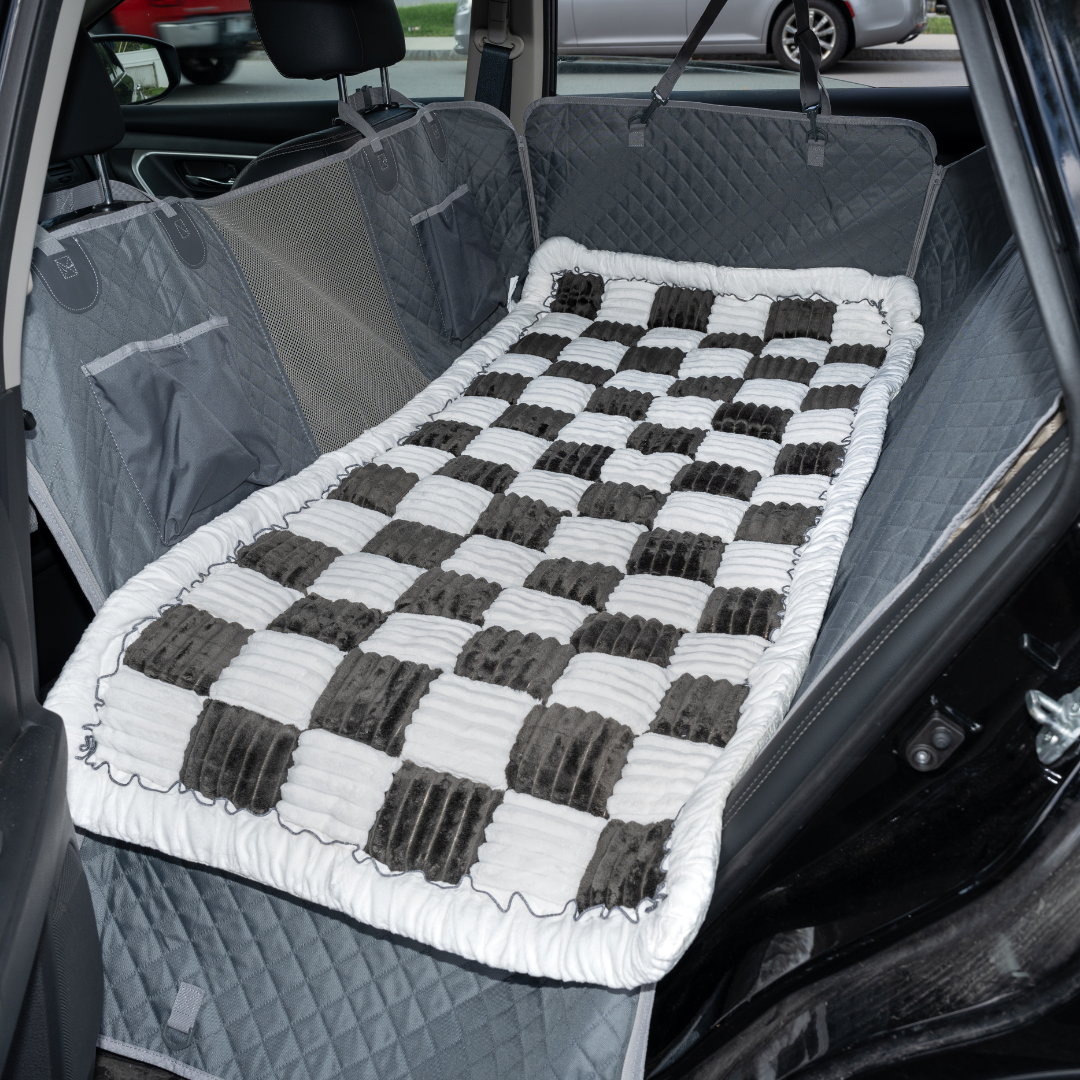 Car Seat Cover Hammock Waterproof Protector With Storage Pockets And Mesh Window For Cars And Trucks Fall 2025 Gift
