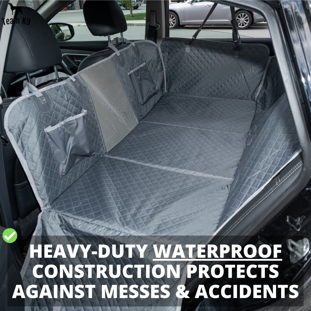 Car Seat Cover Hammock Waterproof Protector With Storage Pockets And Mesh Window For Cars And Trucks Fall 2025 Gift