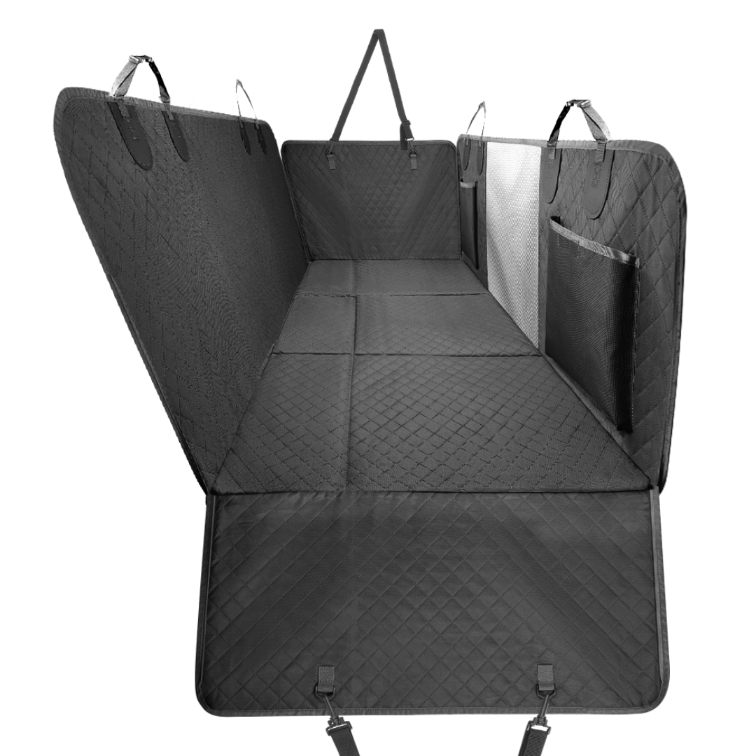 Car Seat Hammock Cover, Waterproof Non Slip Backseat Protector With Pockets, Free Safety Belt, Fall 2025 Travel