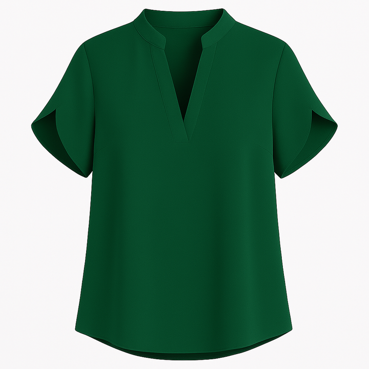 Summer Tops For Women Blouse V Neck Short Sleeve Loose White Shirts Fashion