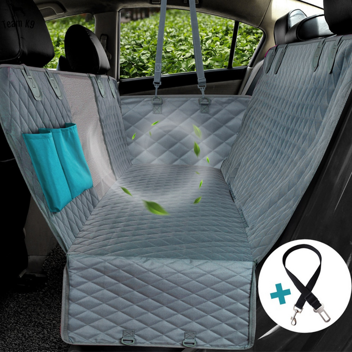Car Seat Hammock Cover, Waterproof Non Slip Backseat Protector With Pockets, Free Safety Belt, Fall 2025 Travel