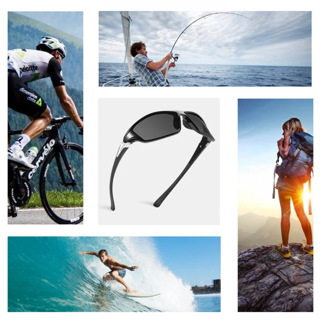 Lightweight unisex sport sunglasses – polarized lenses, durable design, for outdoor activities