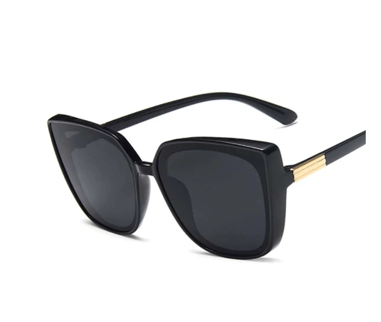 Glamorous women’s cat-eye sunglasses – vintage design, plastic, for summer 2025