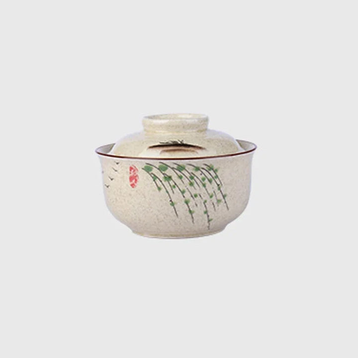 Ramen Bowl Large Ceramic With Lid Retro Fall 2025 Tableware