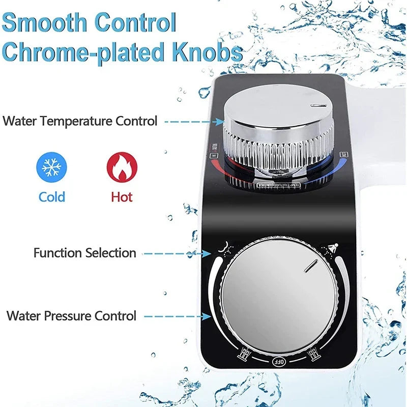 Bidet Toilet Seat Attachment Dual Nozzle Self Cleaning Non Electric Fall 2026 Home Upgrade
