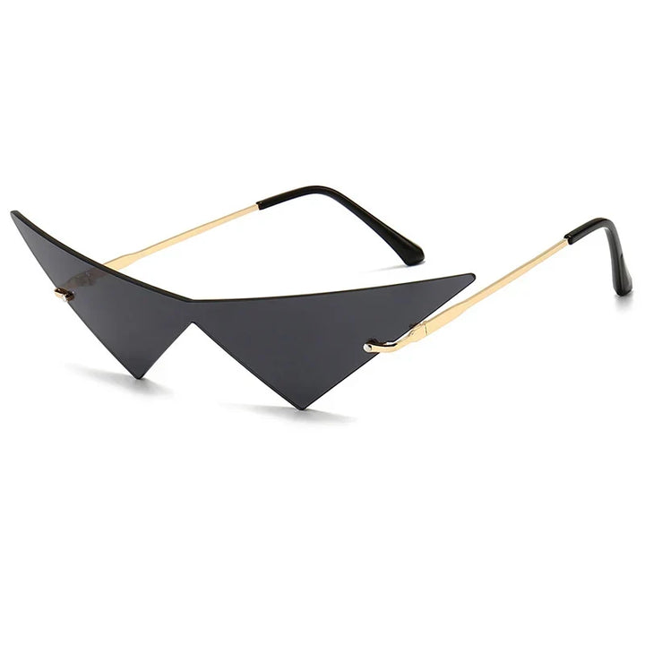 Cat Eye Sunglasses Rimless Oversized Triangle Frame Summer 2026 Trend UV400 Protection