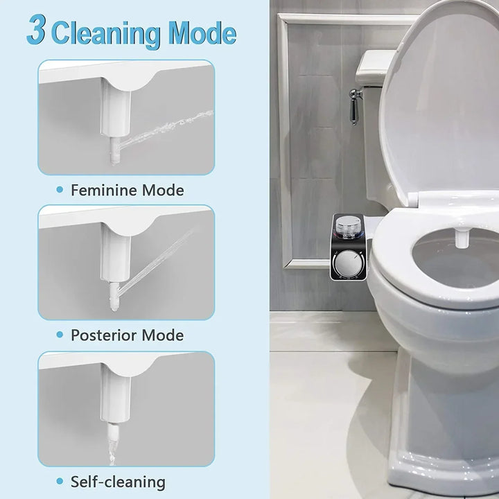 Bidet Toilet Seat Attachment Dual Nozzle Self Cleaning Non Electric Fall 2026 Home Upgrade