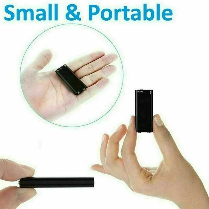 Voice Recorder Ultra Thin Mini Digital Dictaphone Compact