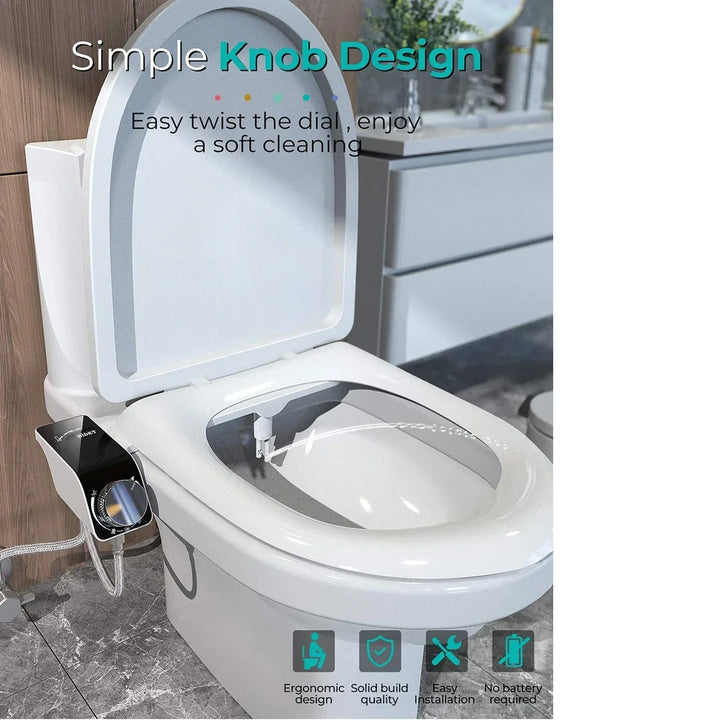Bidet Toilet Seat Attachment Dual Nozzle Self Cleaning Non Electric Fall 2026 Home Upgrade