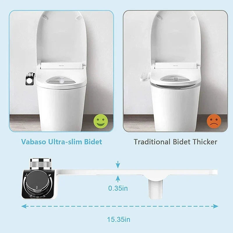 Bidet Toilet Seat Attachment Dual Nozzle Self Cleaning Non Electric Fall 2026 Home Upgrade