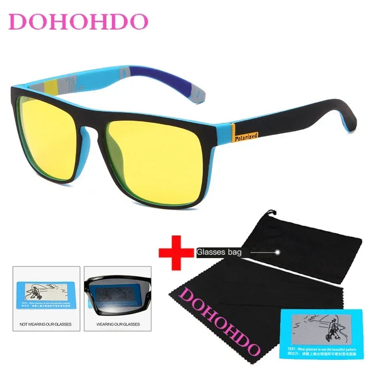 Polarized Sunglasses Night Vision Unisex Square Frame UV400 Anti Glare Driving Glasses Fall 2025 Trend