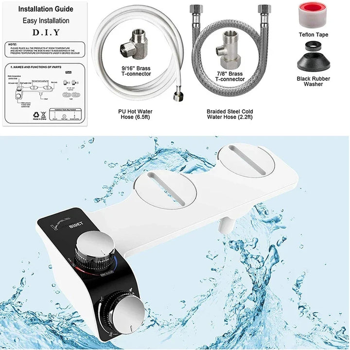 Bidet Toilet Seat Attachment Dual Nozzle Self Cleaning Non Electric Fall 2026 Home Upgrade