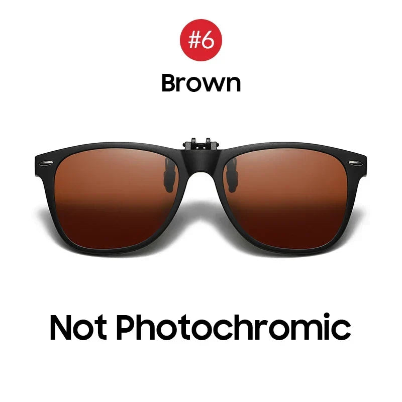 Photochromic Sunglasses Flip-Up Clip-On Polarized Lenses for Driving Summer 2026 Trend Gift Idea