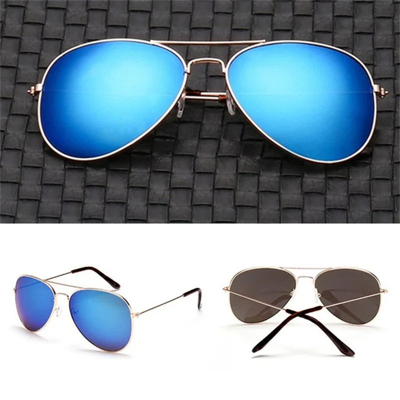 2025 Double Bridge Aviation Sunglasses for Women - UV400 Alloy Frame Mirror Glasses