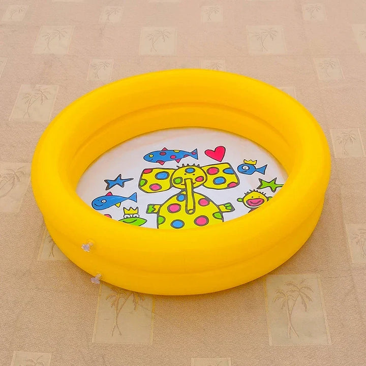 Inflatable Round Swimming Pool for Kids, Portable PVC Mini Pool for Indoor and Outdoor Use, Easy Setup, Durable and Spacious
