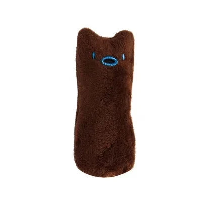 Teeth Grinding Catnip Toys - Funny Plush Cat Chewing Toy for Kittens