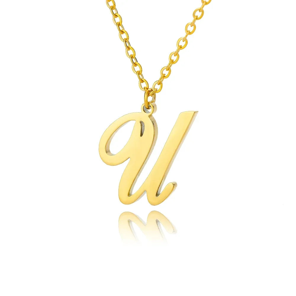 Personalized Gold Initial Necklace - Elegant Minimalist Gift for Women, Weddings &amp; Anniversaries