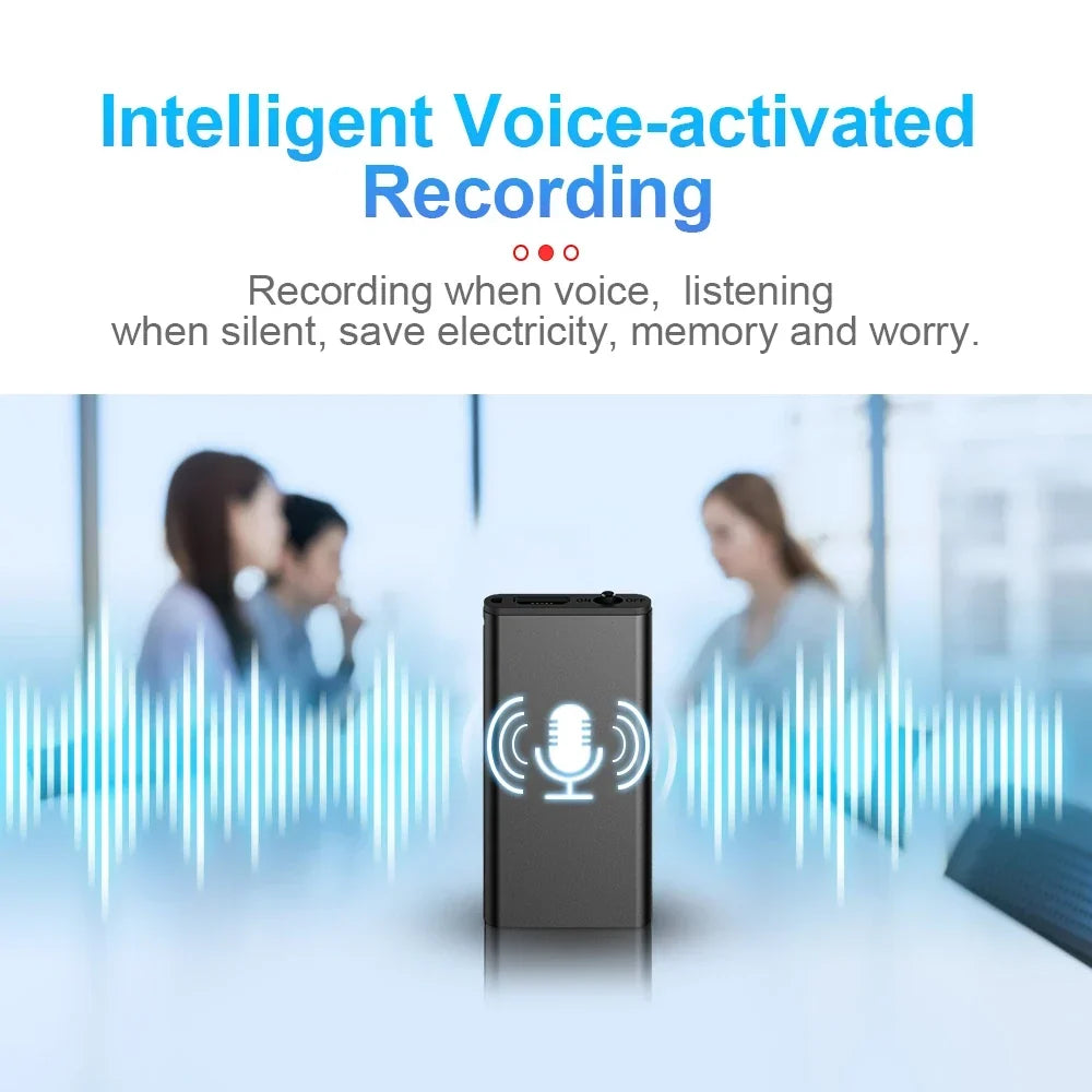 Voice Recorder Ultra Thin Mini Digital Dictaphone Compact