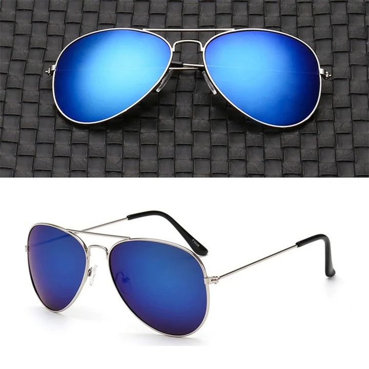 2025 Double Bridge Aviation Sunglasses for Women - UV400 Alloy Frame Mirror Glasses