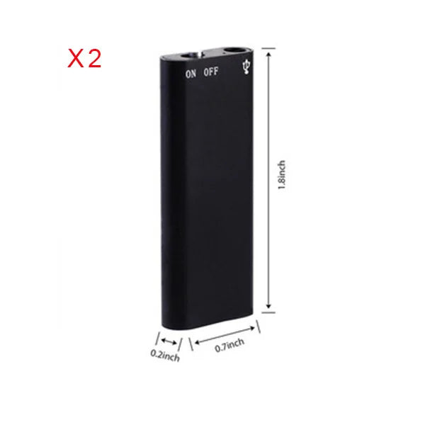 Voice Recorder Ultra Thin Mini Digital Dictaphone Compact