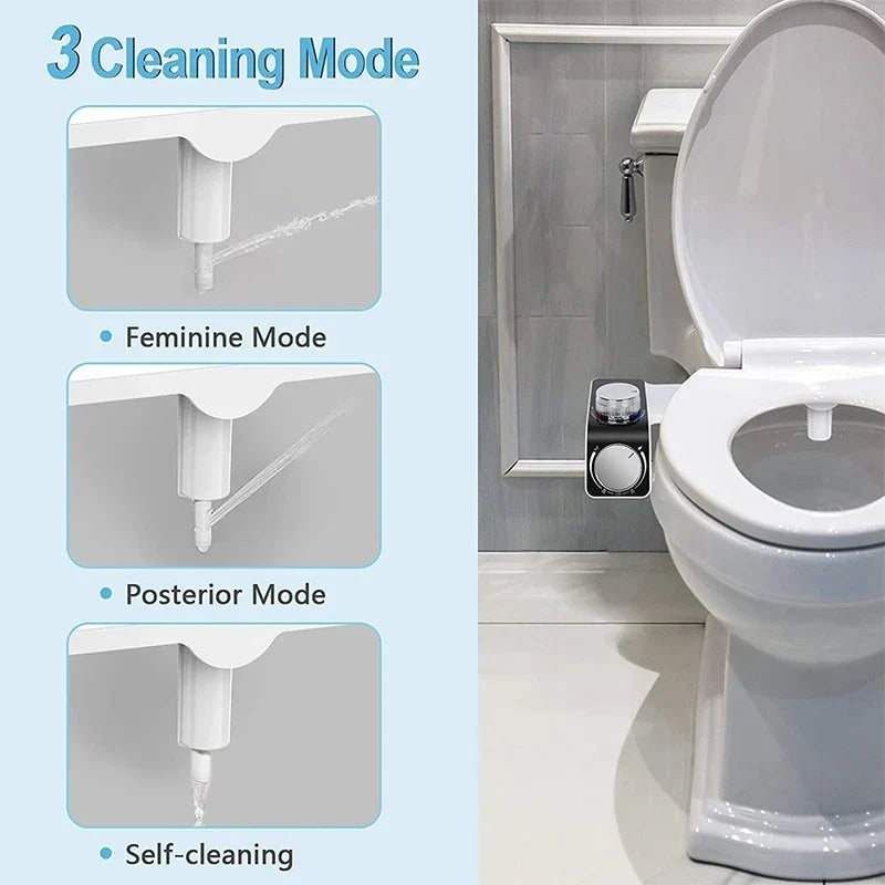 Bidet Toilet Seat Attachment Dual Nozzle Self Cleaning Non Electric Fall 2026 Home Upgrade