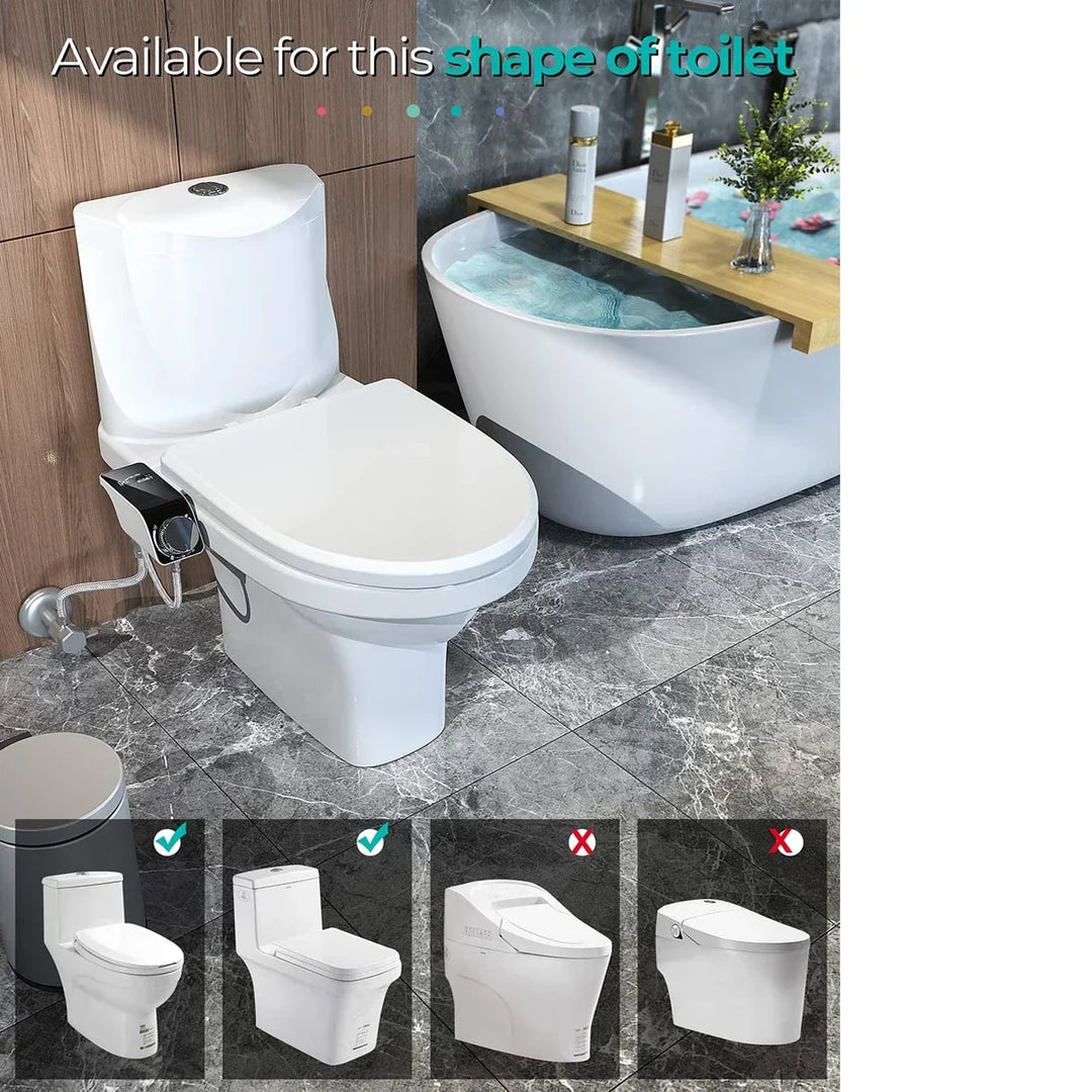 Bidet Toilet Seat Attachment Dual Nozzle Self Cleaning Non Electric Fall 2026 Home Upgrade