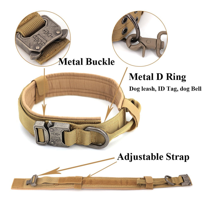 Dog Collar Tactical K9 With Patch Panel Top Handle Training And Control Fall 2025