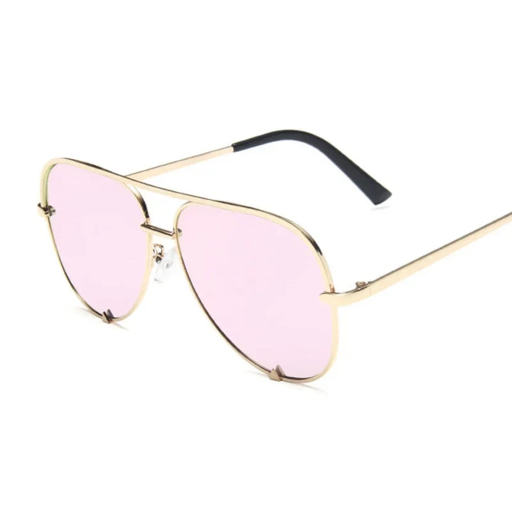 Vintage Aviation Sunglasses for Women - Designer Retro Shades, Gradient Mirror Fashion