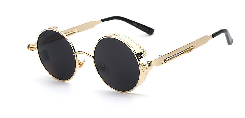 Premium men’s sunglasses – retro round design, acetate, for stylish occasions