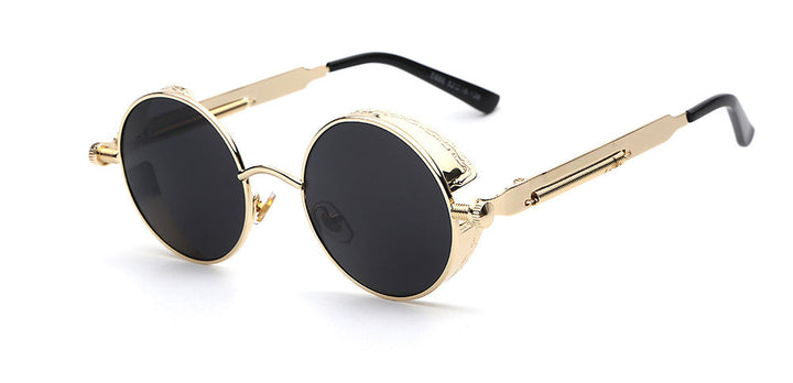 Premium men’s sunglasses – retro round design, acetate, for stylish occasions