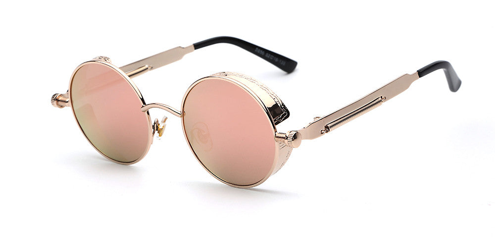 Premium men’s sunglasses – retro round design, acetate, for stylish occasions