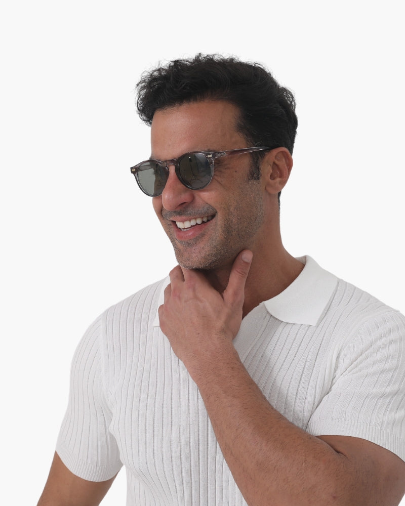 Lightweight men’s polarized sunglasses – modern design, UV400 protection, for casual and sports activities