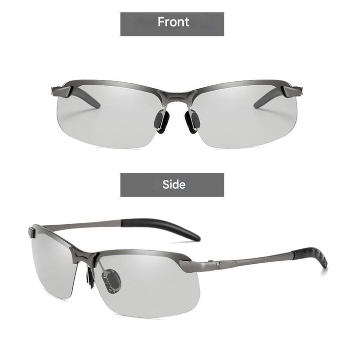 Lightweight unisex polarized sunglasses – flexible design, metal frame, for day and night