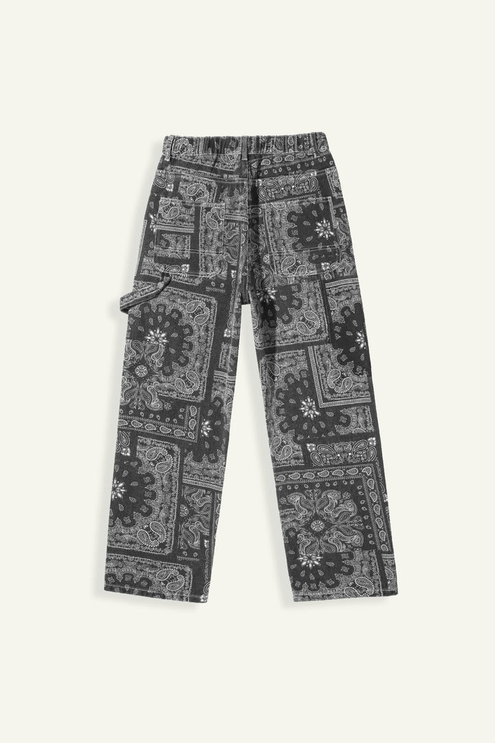 Bandana Jeans with Unique Prints for Stylish Urban Wear, Comfortable Fit, High-Quality Denim