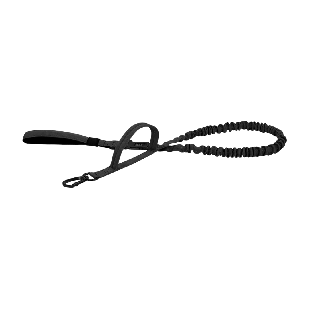 Dog Leash Tactical Fall 2025 Double-Handle Padded Bungee Center 69-Inch Extendable With Seatbelt Attachment