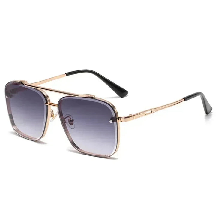Lightweight men’s square aviator sunglasses – UV400 protection, for everyday wear