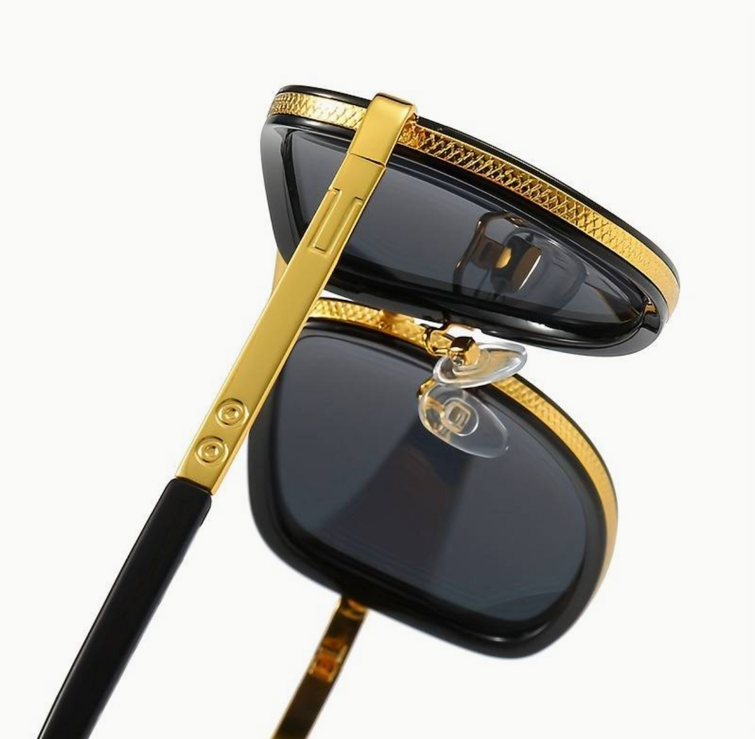 Lightweight unisex sunglasses – modern square frame, UV400 protection, for travel and leisure