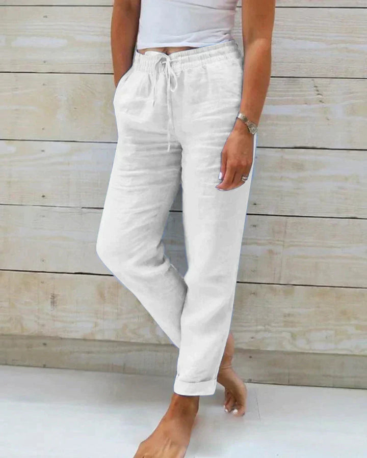 Breathable women’s linen Pants – modern cut, lightweight, for office and casual wear