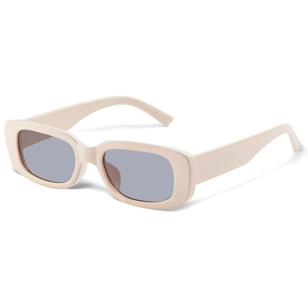 Lightweight women’s retro sunglasses – rectangular Y2K design, UV400 protection, for summer 2025
