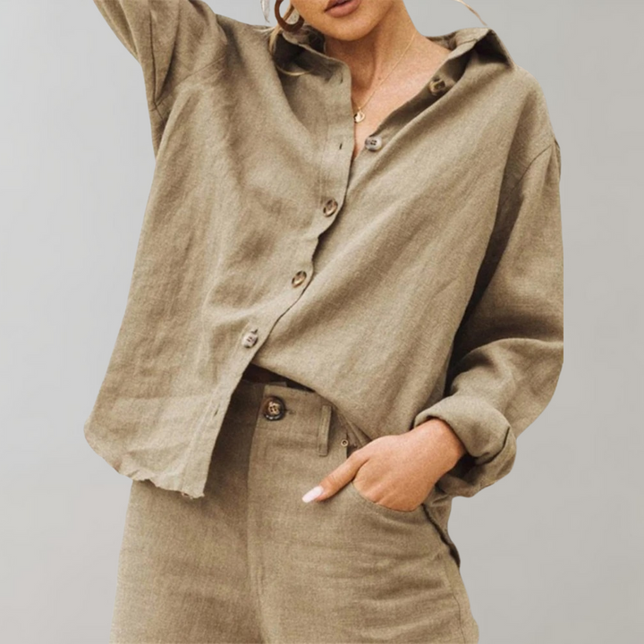 Lightweight &amp; Flattering women’s blouse – breathable cotton, for summer outings