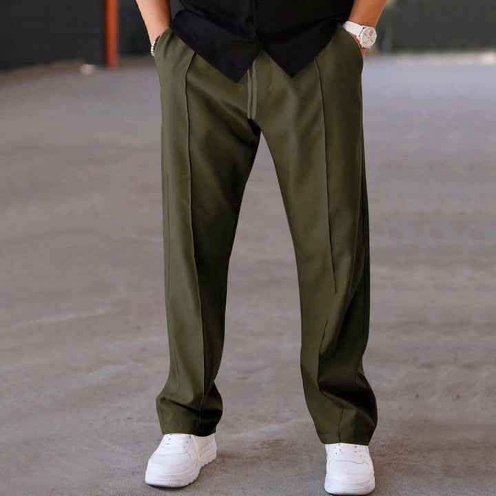 Lightweight &amp; comfortable men’s wide-leg Pants – breathable fabric, casual style, perfect for summer