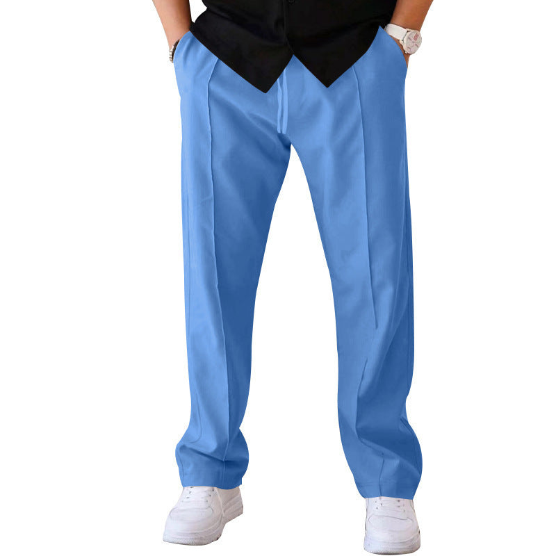 Lightweight &amp; comfortable men’s wide-leg Pants – breathable fabric, casual style, perfect for summer