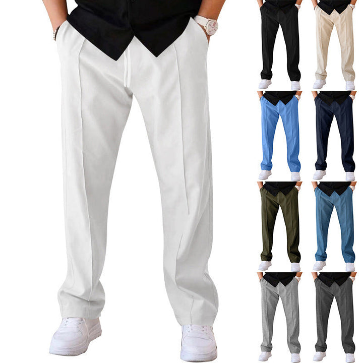 Lightweight &amp; comfortable men’s wide-leg Pants – breathable fabric, casual style, perfect for summer