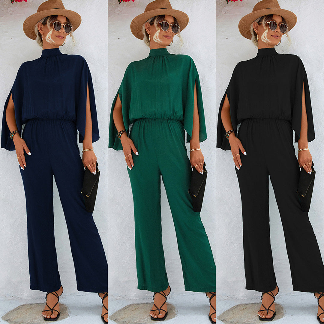 Lightweight &amp; flattering women’s jumpsuit – adjustable straps, breathable fabric, for casual outings