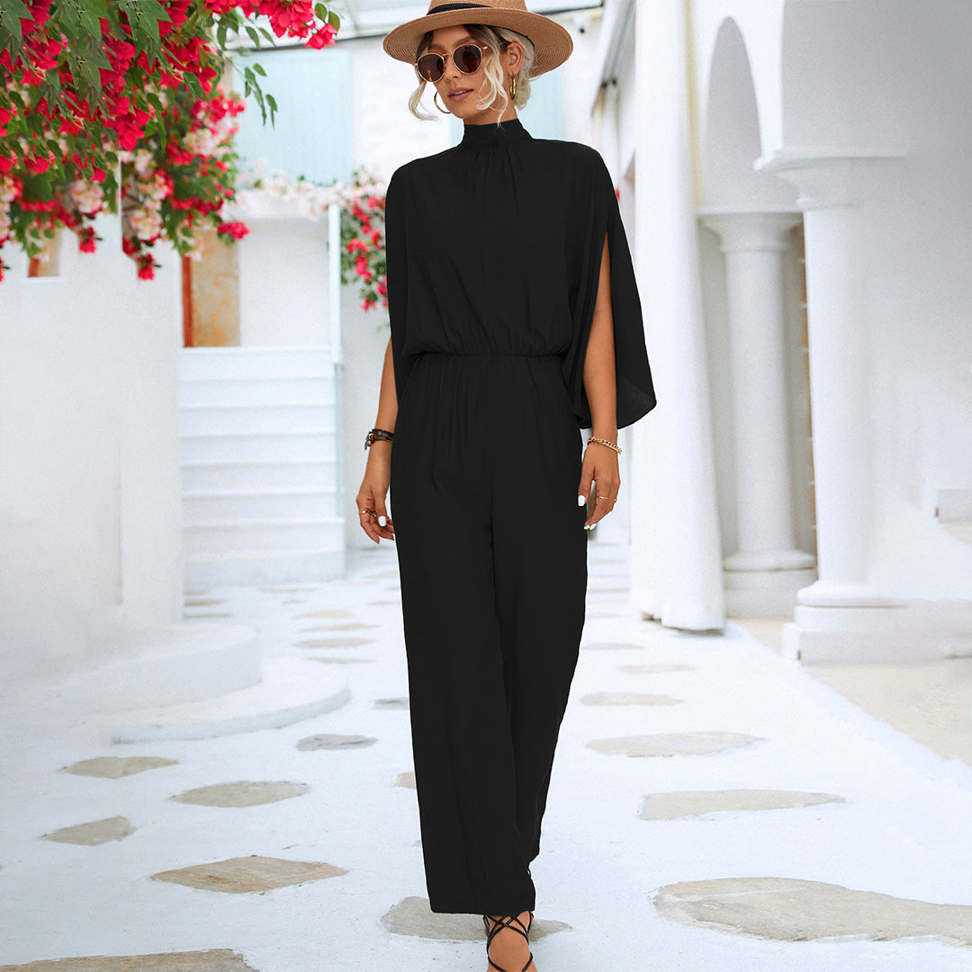 Lightweight &amp; flattering women’s jumpsuit – adjustable straps, breathable fabric, for casual outings
