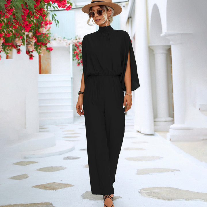 Lightweight &amp; flattering women’s jumpsuit – adjustable straps, breathable fabric, for casual outings